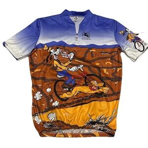 Vintage Giordana Disney Cycling Jersey Mens Pluto and Goofy Sz XXL Made In Italy